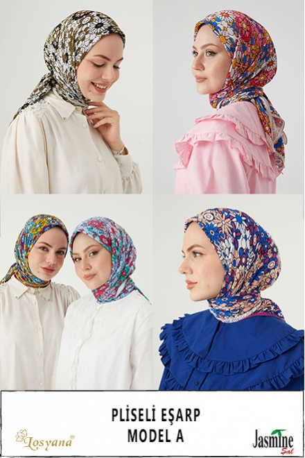 Pliseli Eşarp Model A