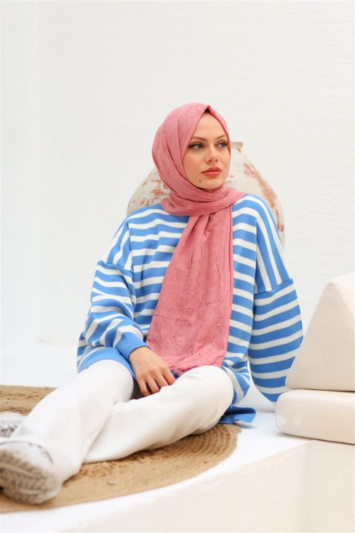 Bambu Kraş Şal Koleksiyonu  Soft Pembe