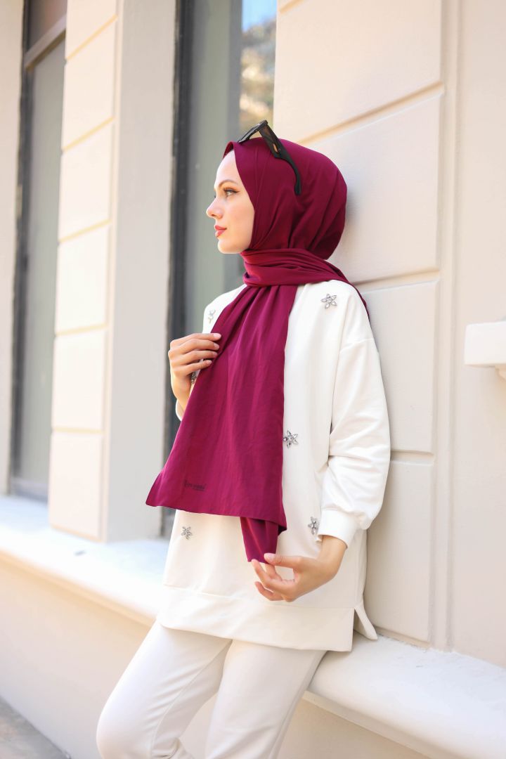 PAMUK JAZZ KOYU BORDO
