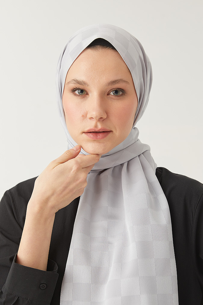 Dama Desen İpeksi Jakar Şal