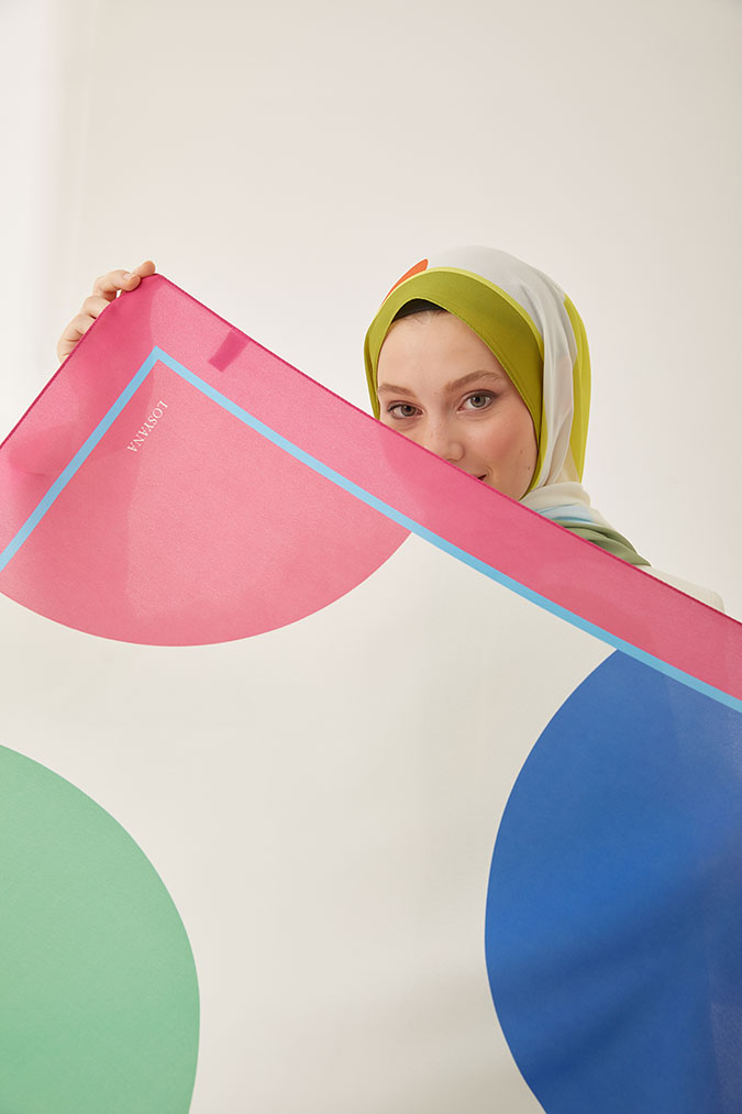 Dijital Krep Balon Desen