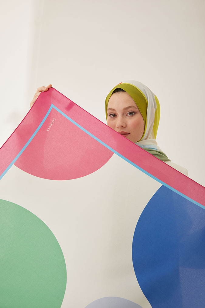 Dijital Krep Balon Desen