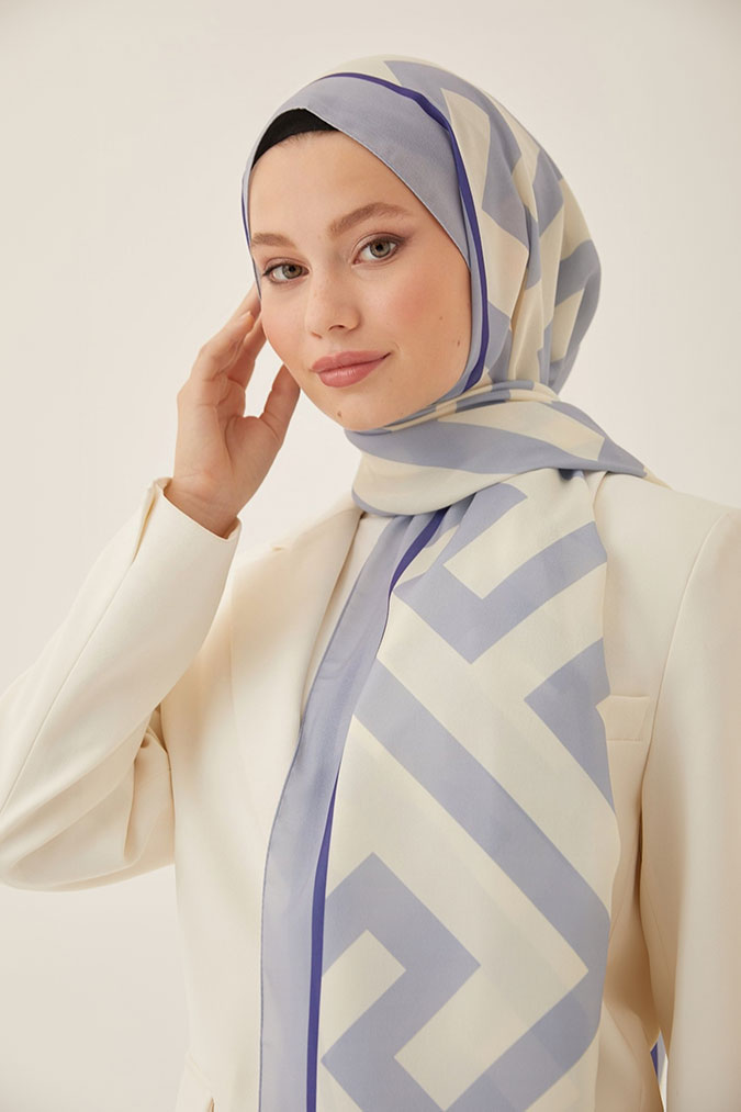Dijital Krep Zikzak Desen