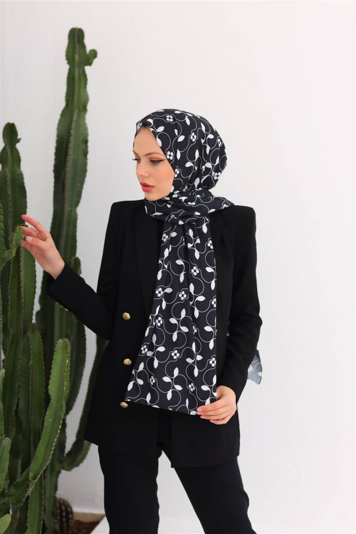 Jasmine Dijital Medine İpeği Sarmaşık Desen