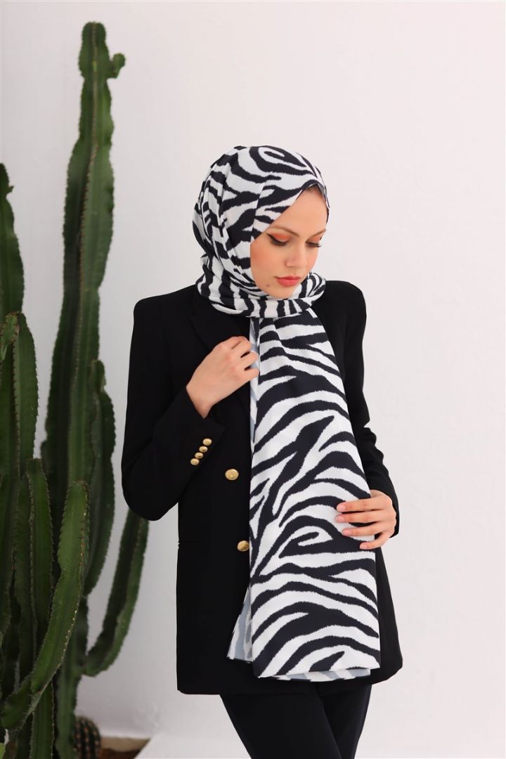 Dijital Medine İpeği Zebra Desen