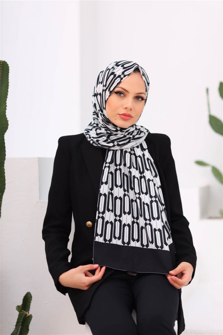 Jasmine Dijital Medine İpeği Zincir Desen