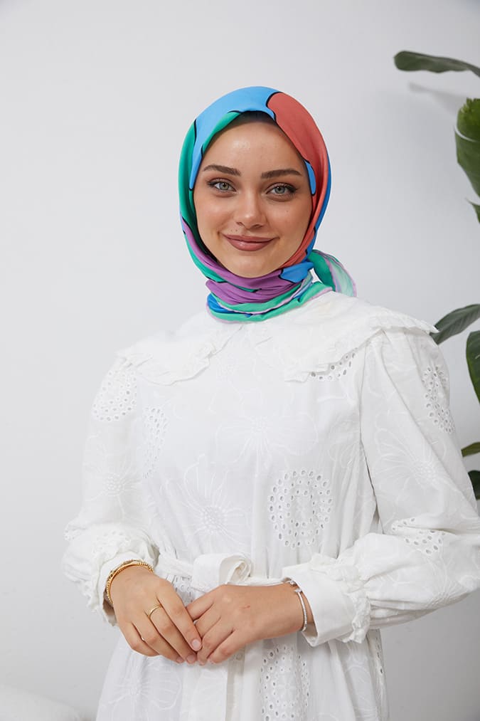 Dijital Soft Eşarp Büyük Desen