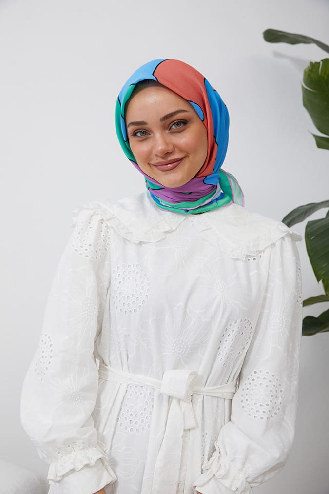 Dijital Soft Eşarp Büyük Desen