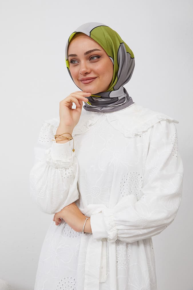 Dijital Soft Eşarp Büyük Desen