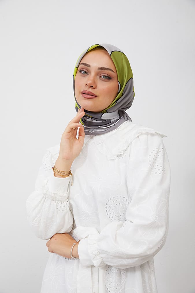 Dijital Soft Eşarp Büyük Desen