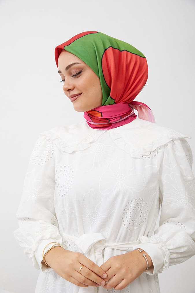 Dijital Soft Eşarp Büyük Desen