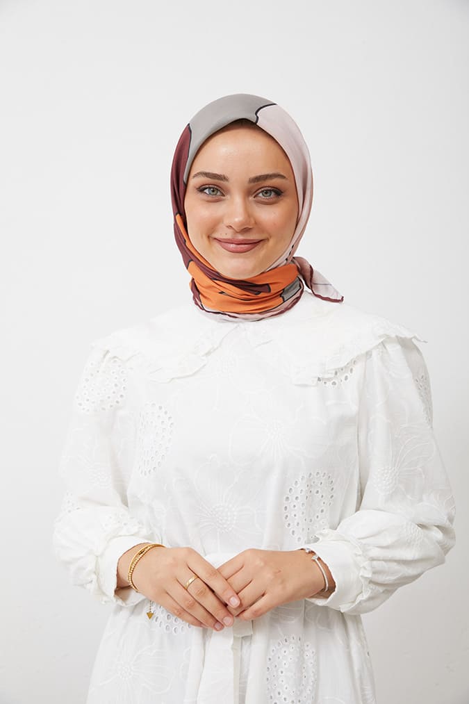 Dijital Soft Eşarp Büyük Desen