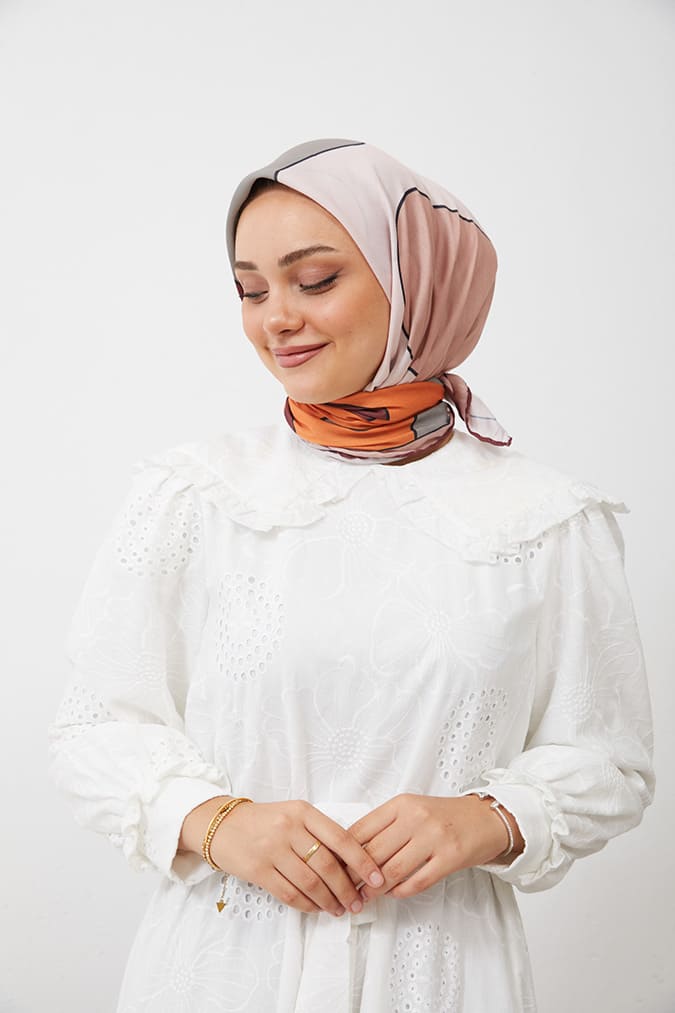 Dijital Soft Eşarp Büyük Desen