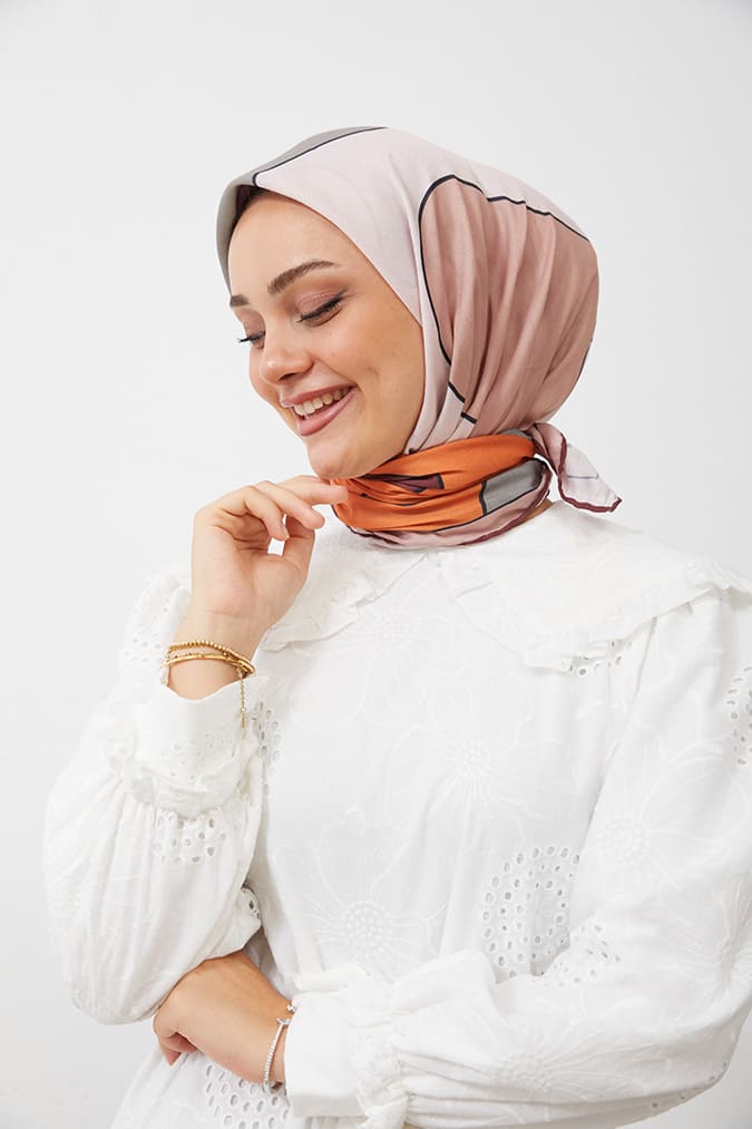 Dijital Soft Eşarp Büyük Desen