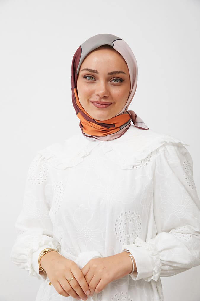 Dijital Soft Eşarp Büyük Desen