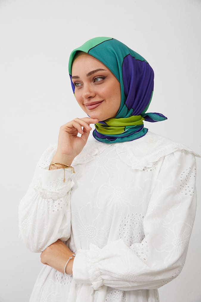 Dijital Soft Eşarp Büyük Desen
