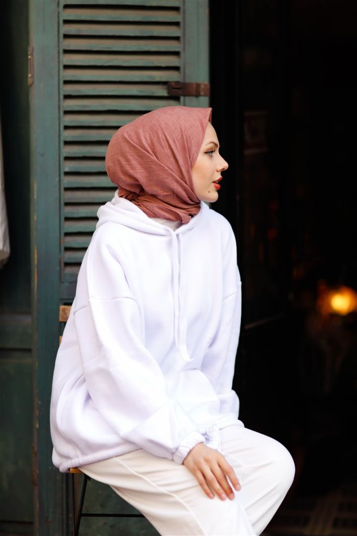 Harmony Pamuk Keten eşarp Soğan Kabuğu