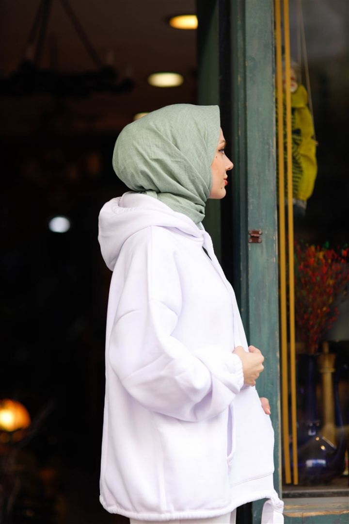 Harmony Pamuk Keten eşarp Küf Yeşili