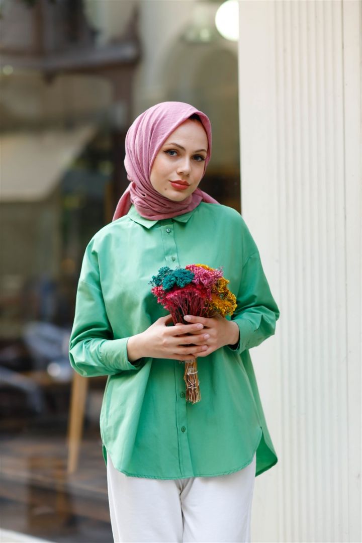 Harmony Pamuk Keten eşarp Soft Pembe