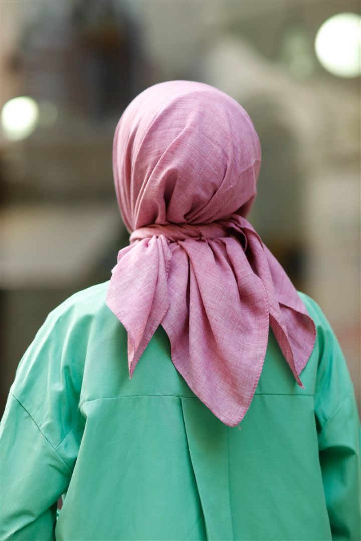 Harmony Pamuk Keten eşarp Soft Pembe