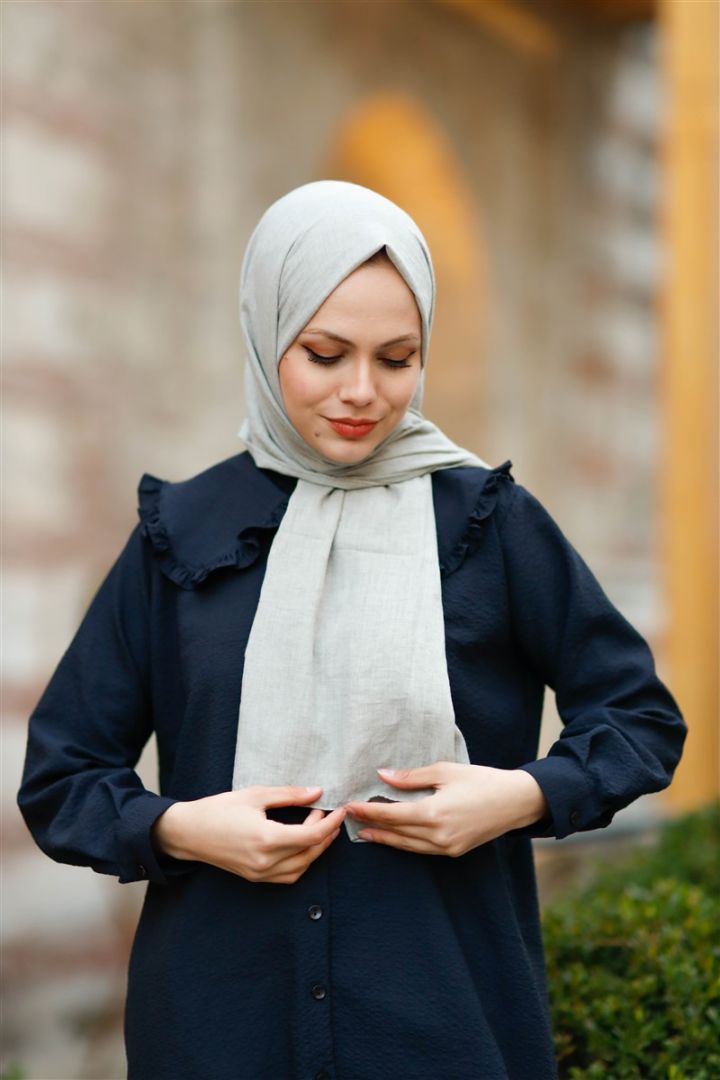 Harmony Pamuk Keten Şal Sütlü Yeşil