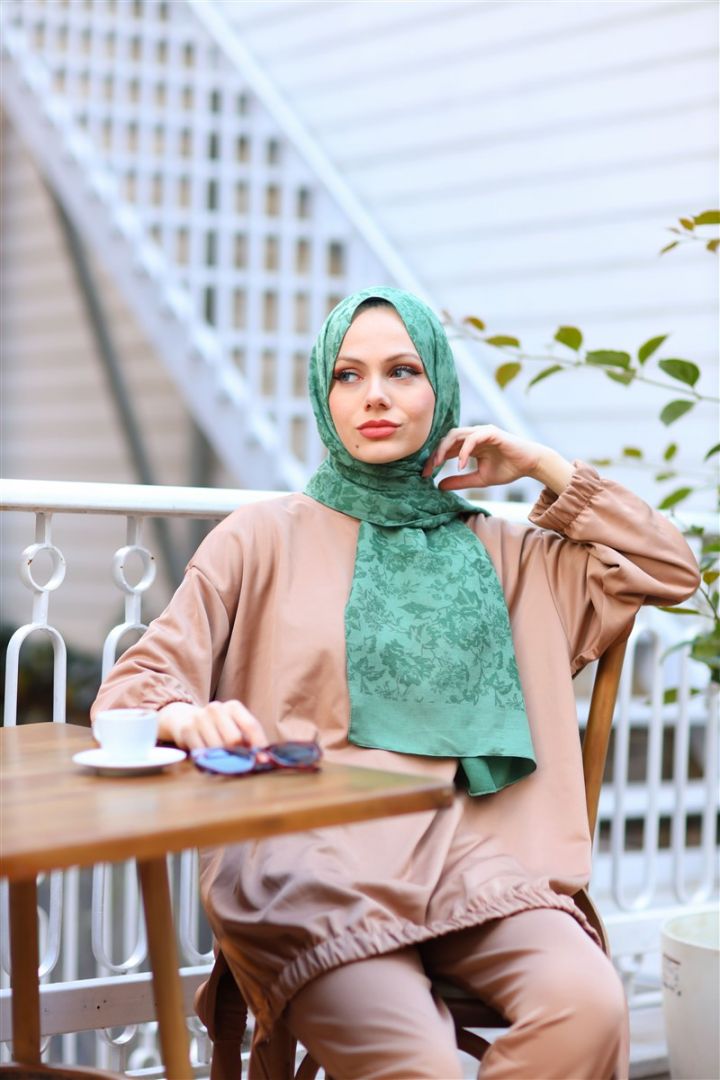 JASMİNE NATURAL KREP ÇİÇEK DESEN