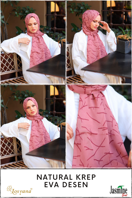 JASMİNE NATURAL KREP EVA DESEN