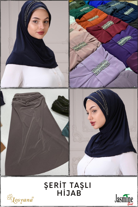 ŞERİT TAŞLI HİJAB