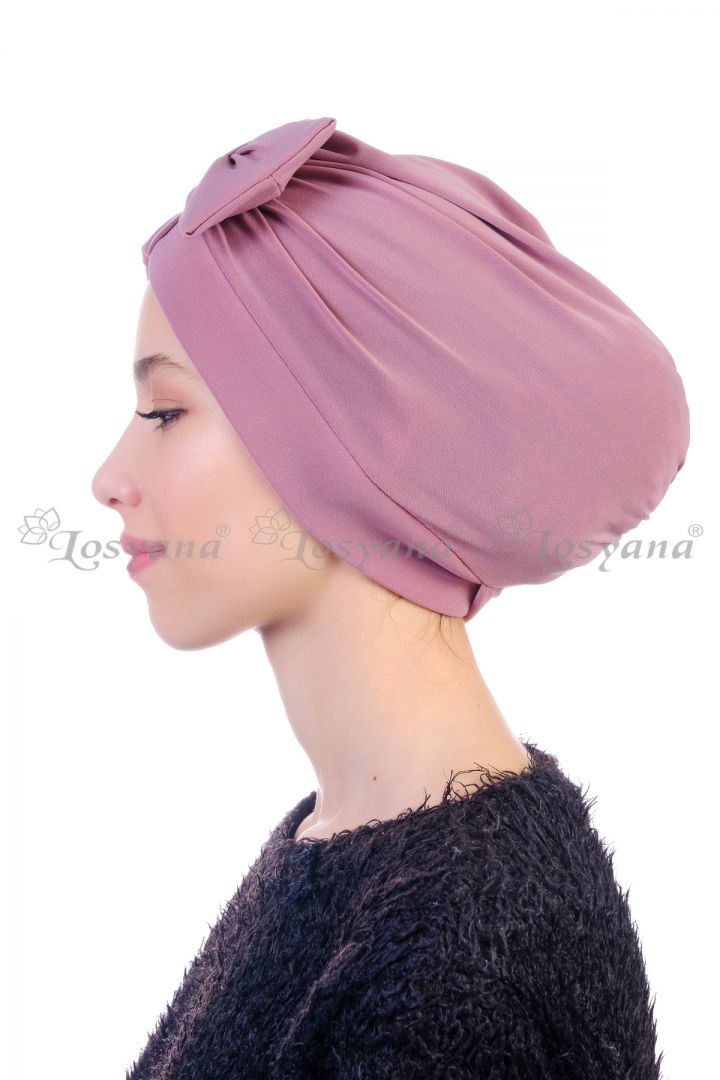 Fiyonklu Bone Gül Kurusu