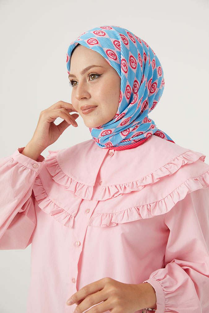 Pliseli Eşarp Model B