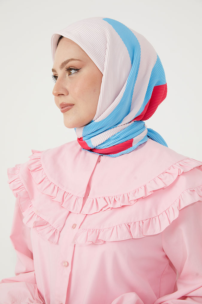 Pliseli Eşarp Model C