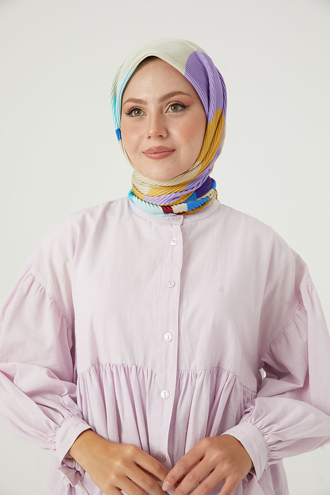 Pliseli Eşarp Model E