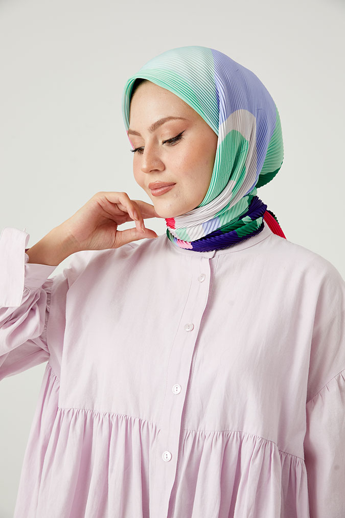 Pliseli Eşarp Model E