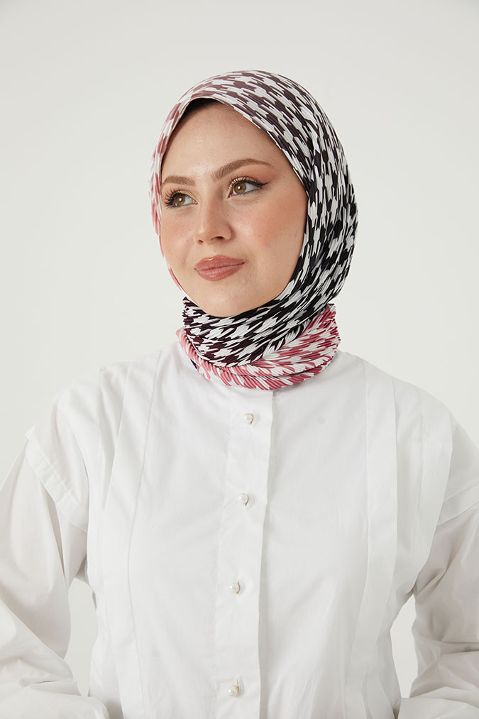 Pliseli Eşarp Model F