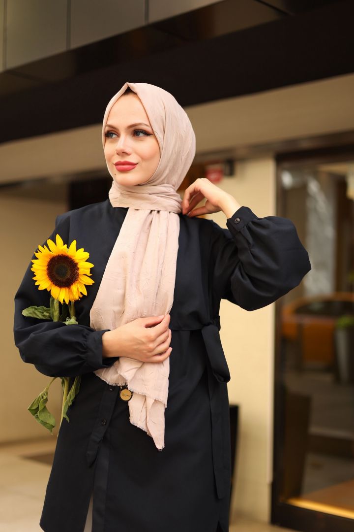 Bambu Kraş Şal Koleksiyonu Bej