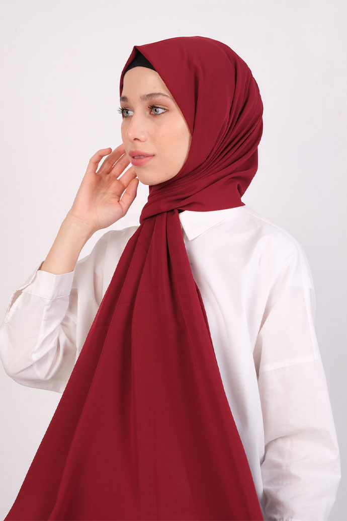 Medine İpeği Açık Bordo